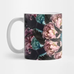 gothic flowers mandala Mug